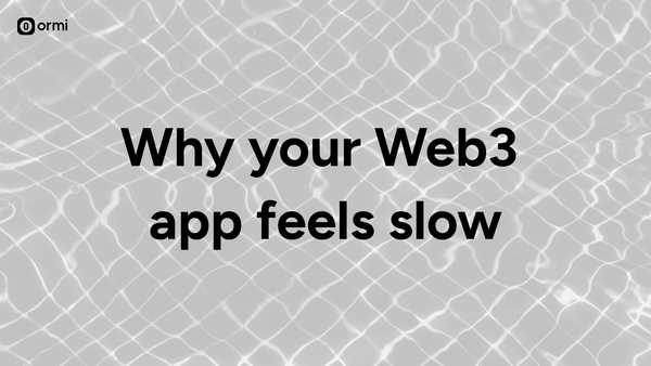 Fixing slow Web3 apps: Why indexing is key to performance